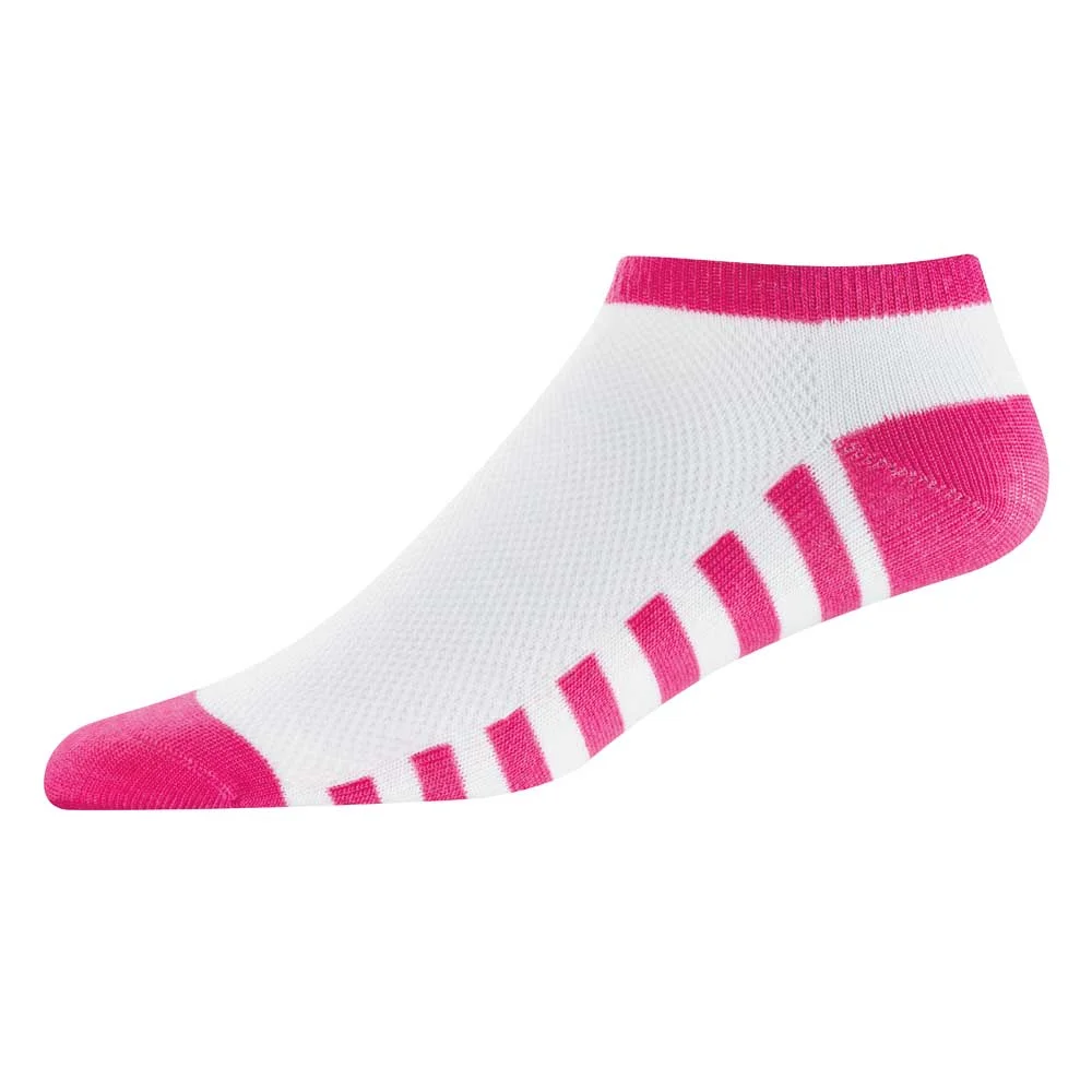 Footjoy 19761 ProDry Lichtgewicht golfsokken Fuchsia roze strepen