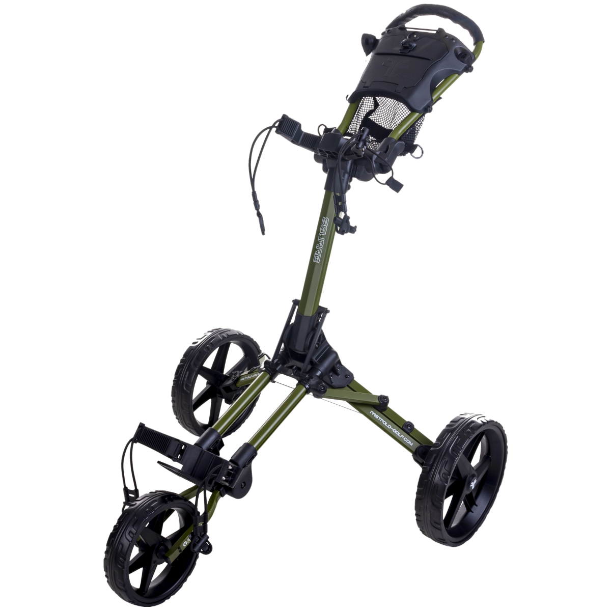Fastfold Square golftrolley groen