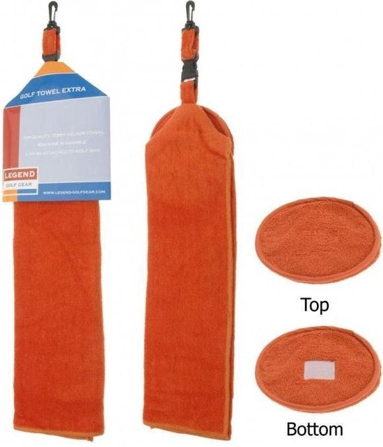 Legend golfhanddoek extra oranje
