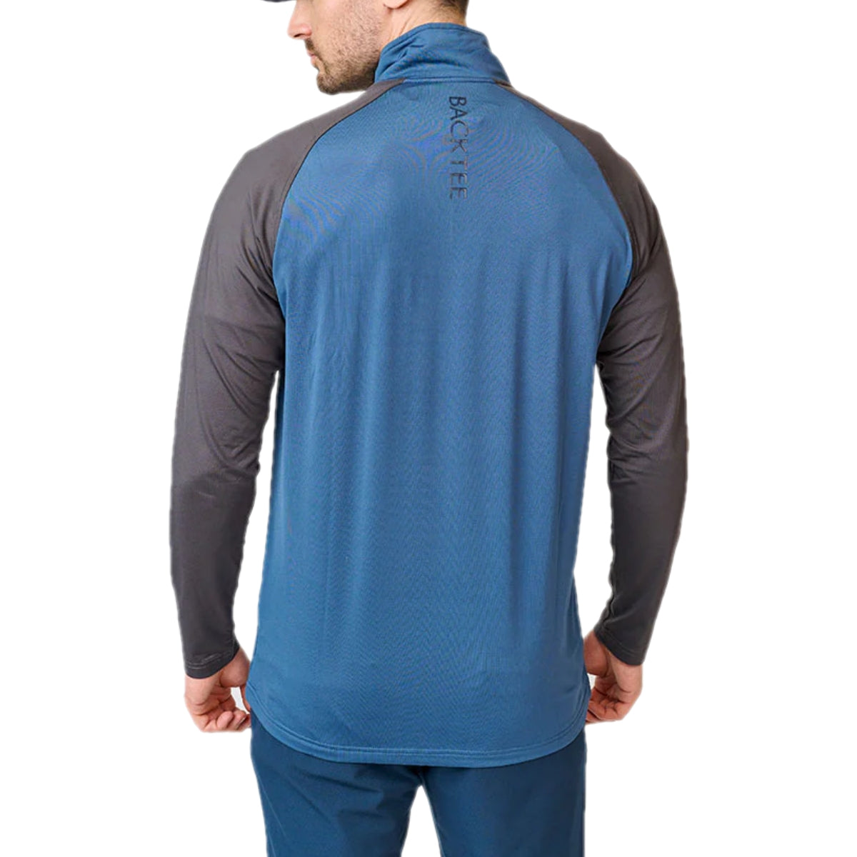 Backtee 77301-3020 zipneck baselayer ensign blue