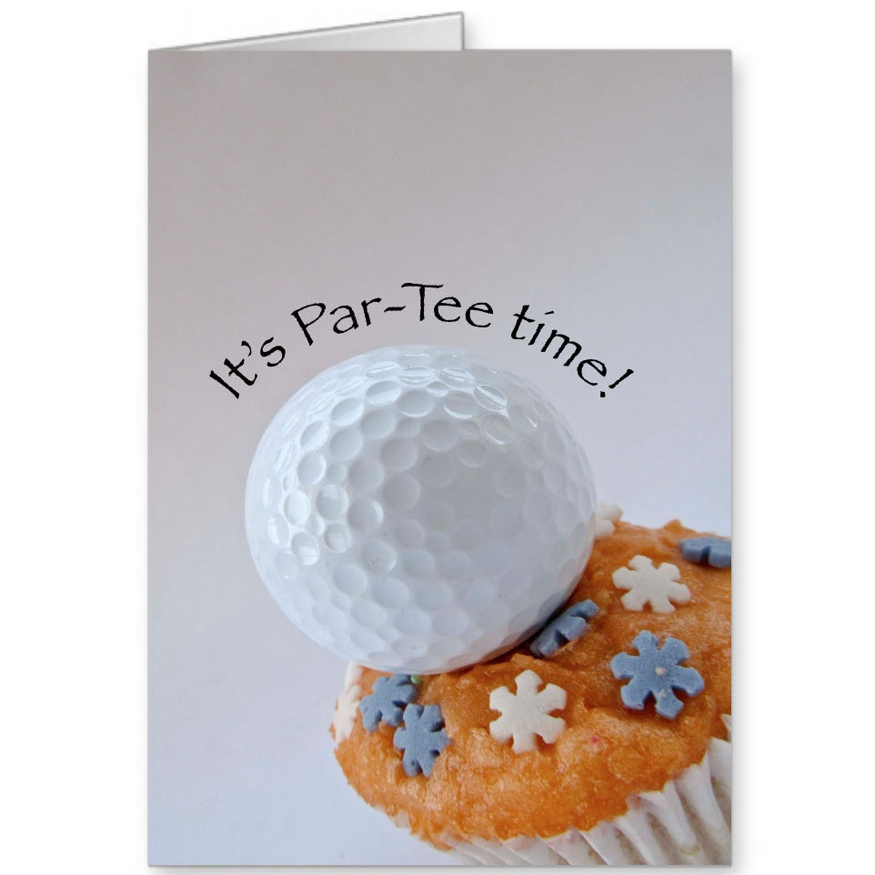 Golf Wenskaart Par-Tee Time
