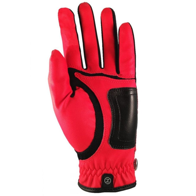 Zero Friction Synthetic ZFGL00005 red mens golf glove
