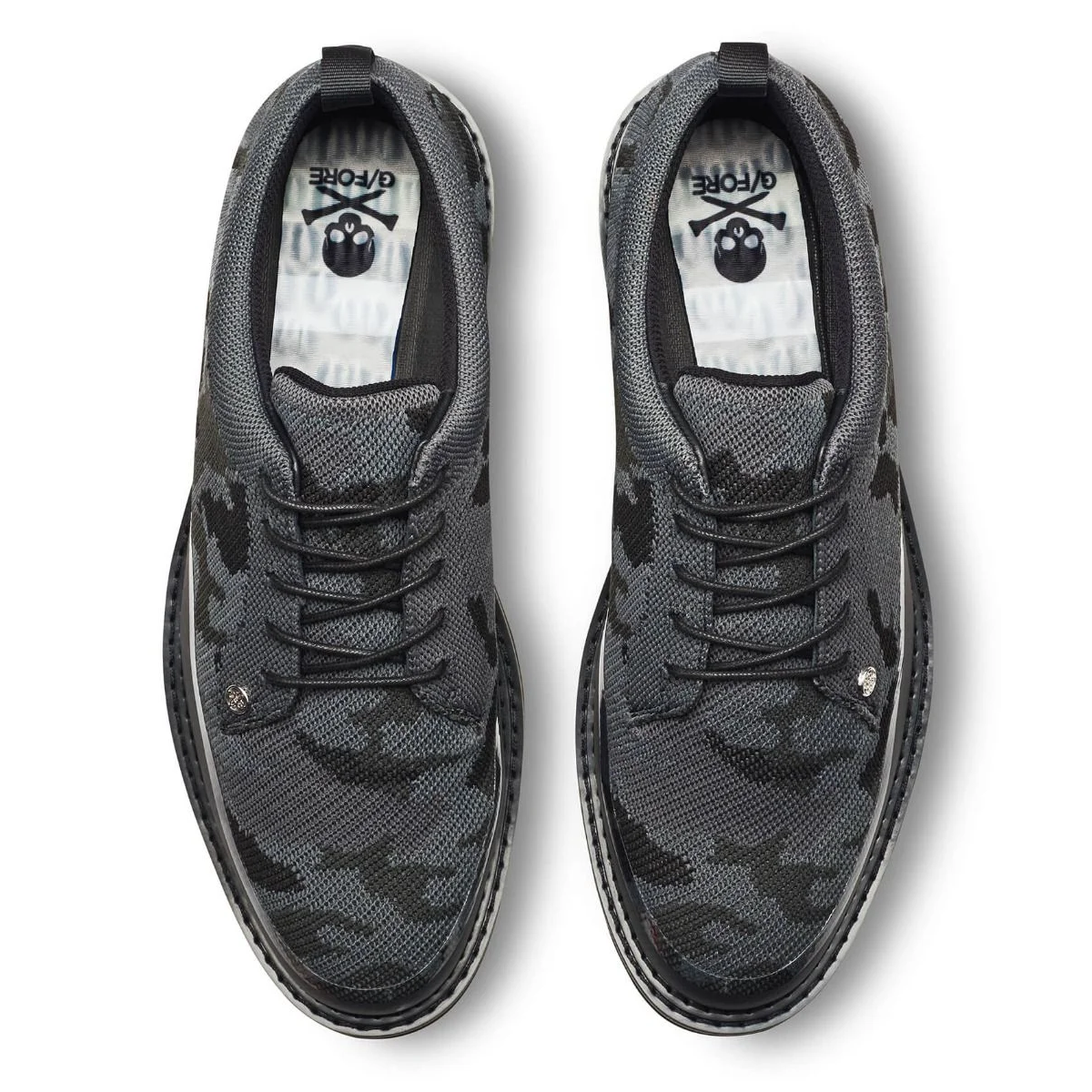 G/FORE G4MF21EF10 Camo Knit Tuxedo Gallivanter heren golfschoen Onyx