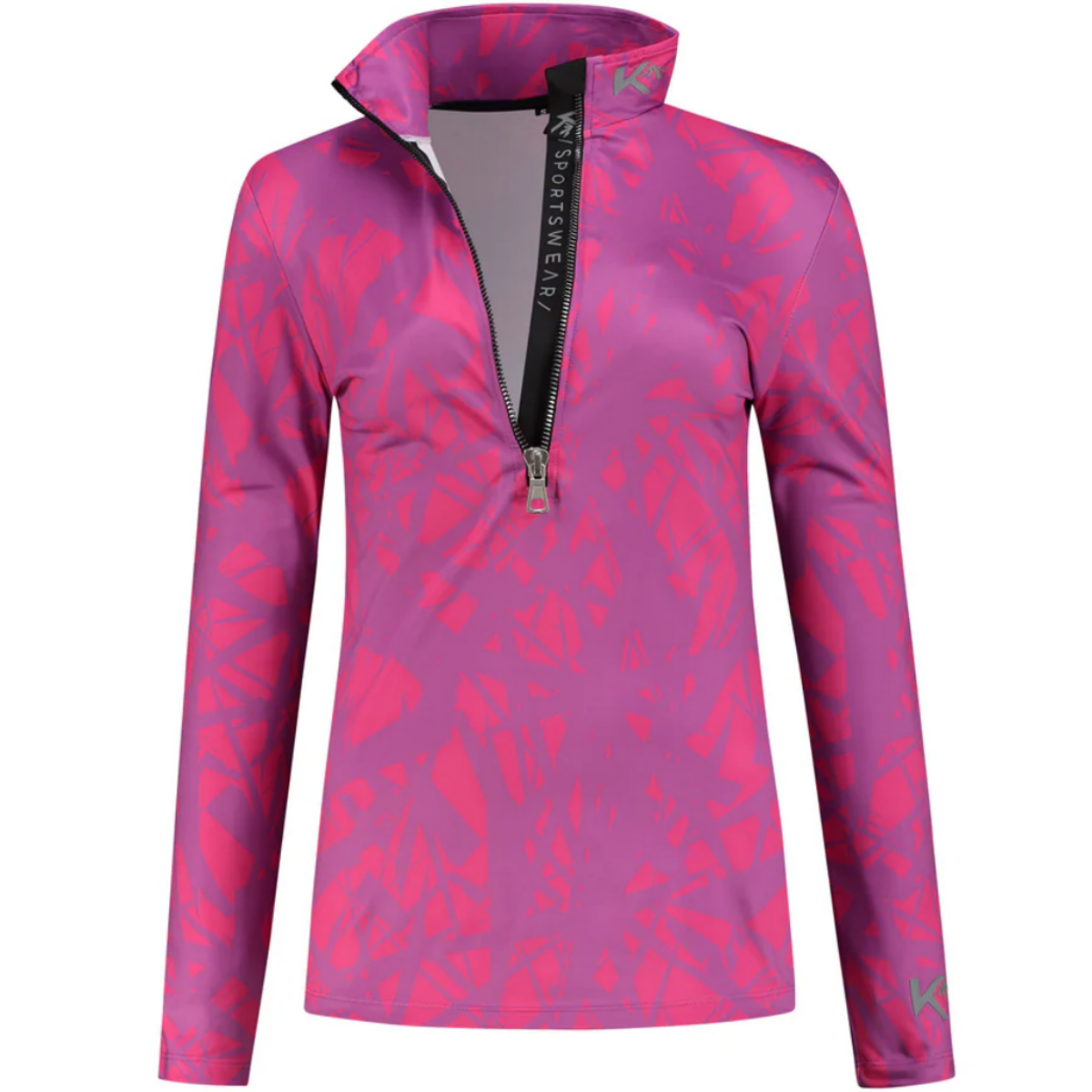 Kou Sportswear Graphic dames midlayer Roze Paars