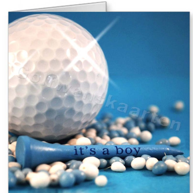 Golf Wenskaart It's a Boy