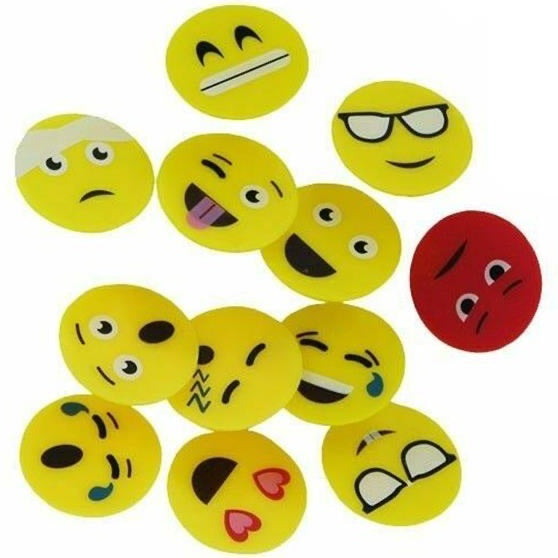 Smiley golfball markers