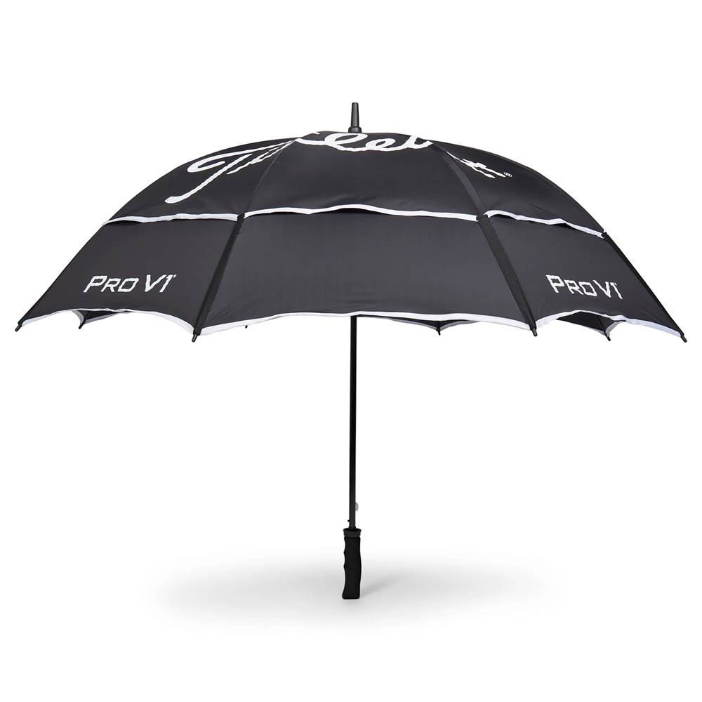 Titleist Tour Double Canopy Umbrella TA23TDCU black white