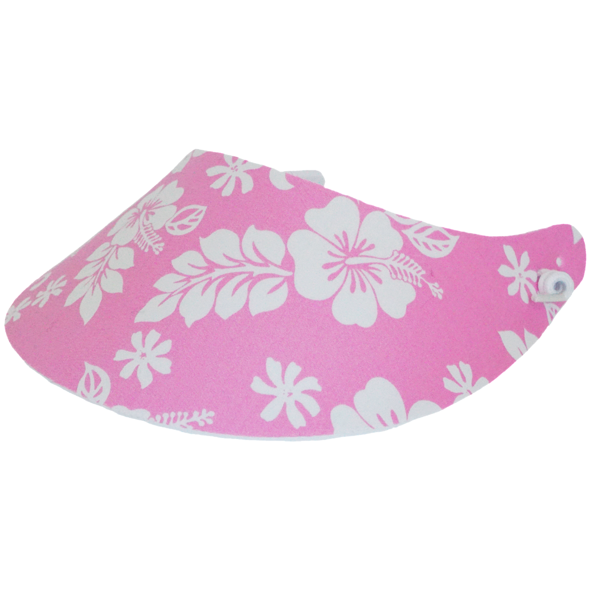 Foam Visor licht roze witte bloemen print