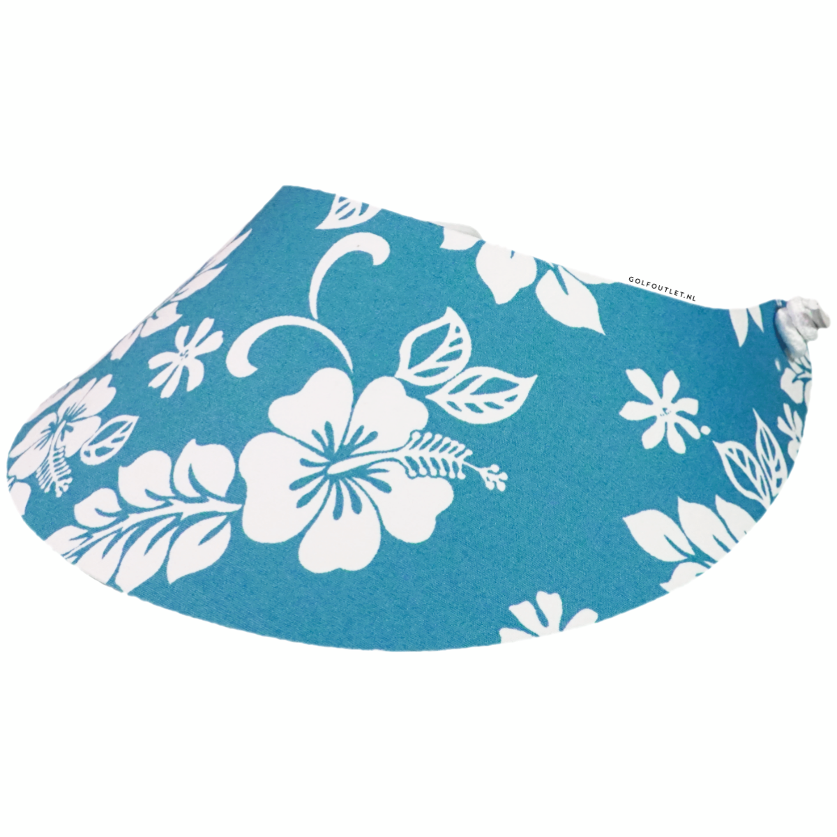 Kleur: hemel blauw met witte bloemenprint (Hawaii).