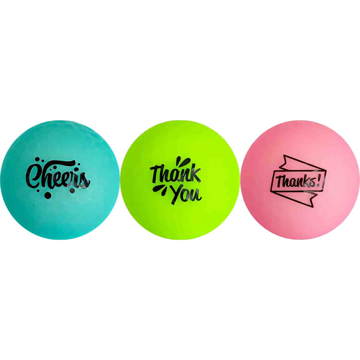 Golfballen WS9900148 set van 3 met de print "Thank You".