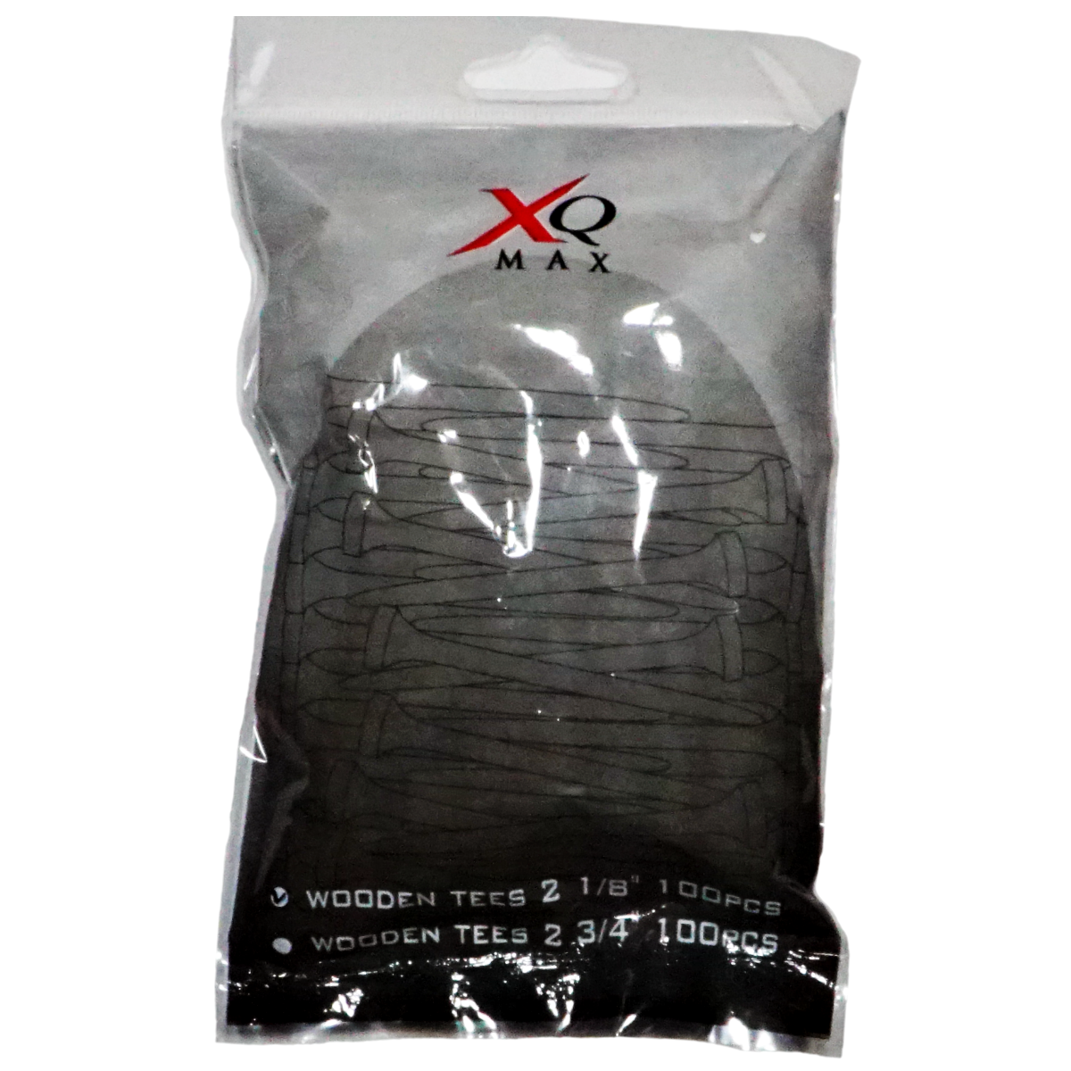 XQ Max 100 stuks houten tees 2 1/8" 