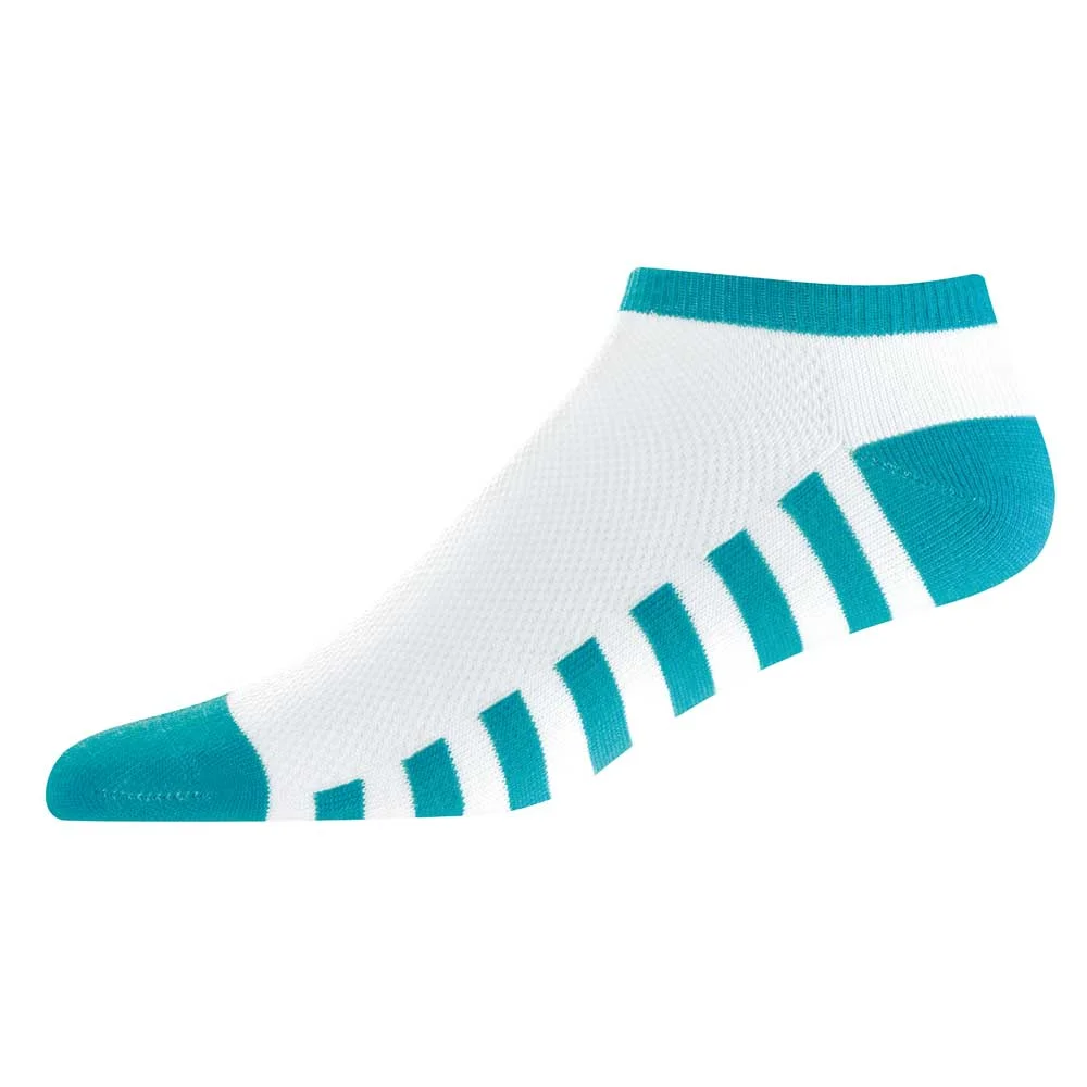 Footjoy 19761 ProDry Lichtgewicht golfsokken turquoise strepen