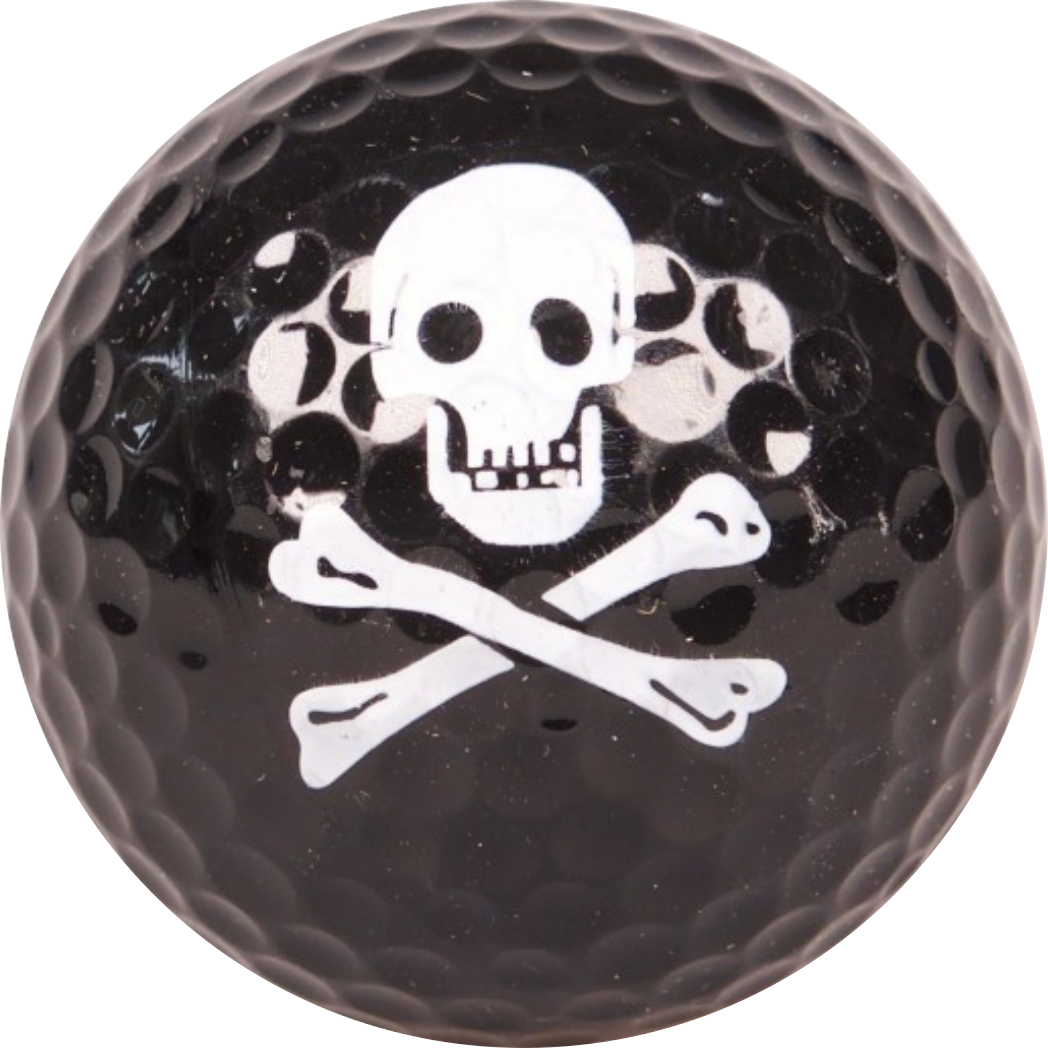 Golfballen set van 3 doodshoofd