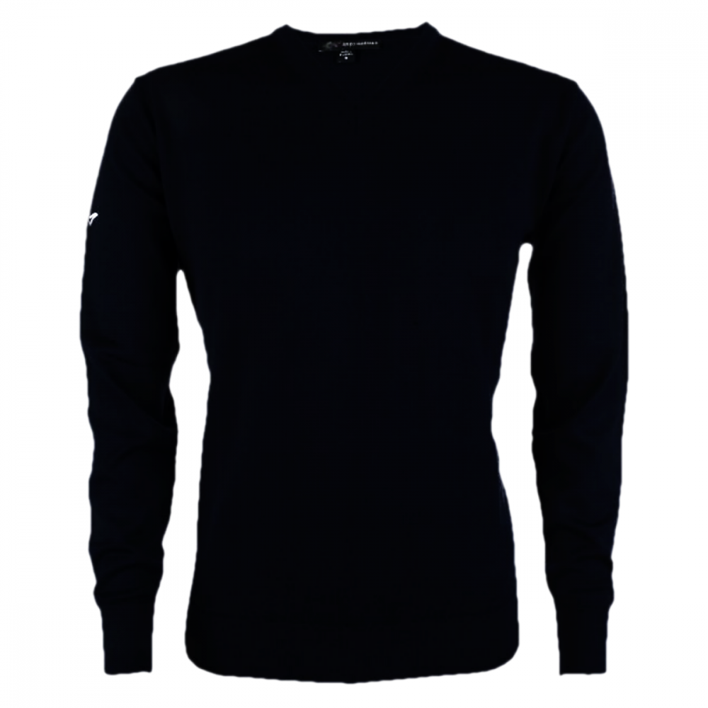 Greg Norman GNF140 heren golftrui Black