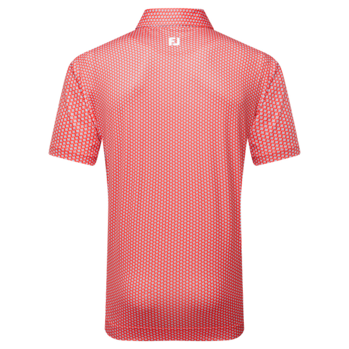 Footjoy Houndstooth Geo Lisle 34010 polo Hibiscus