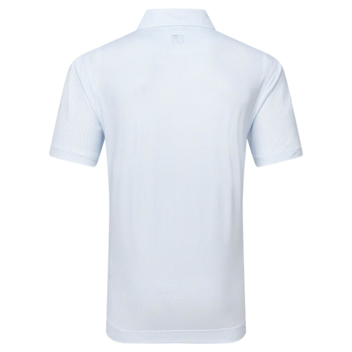 Footjoy Irongate Print Lisle 34031 polo Shite Sky