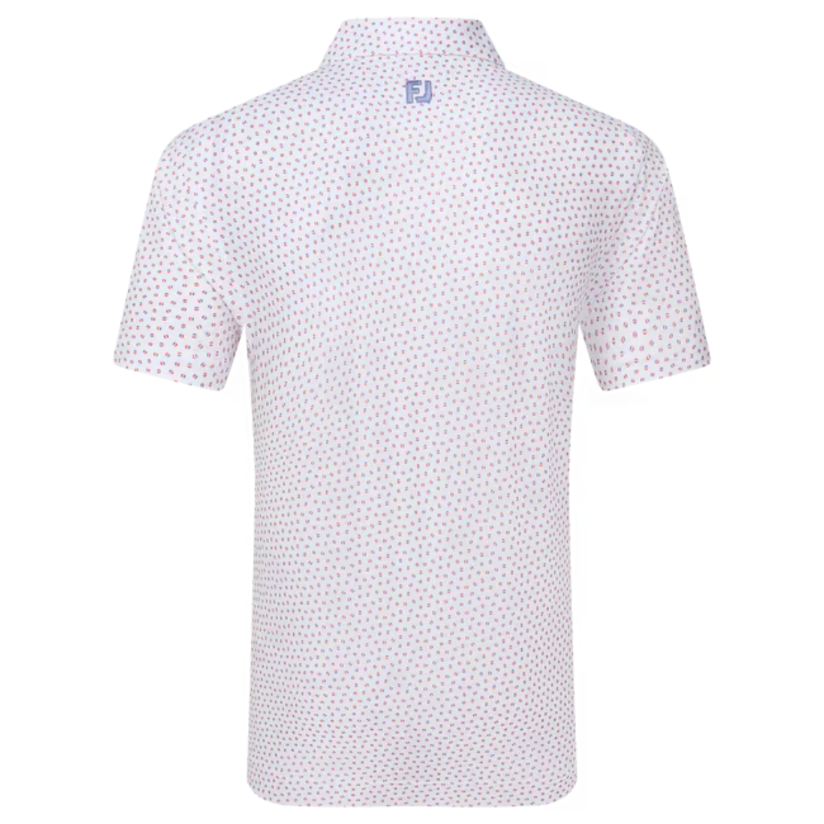 Footjoy Bounce Print Pique 34042 polo White Hibiscus Flint
