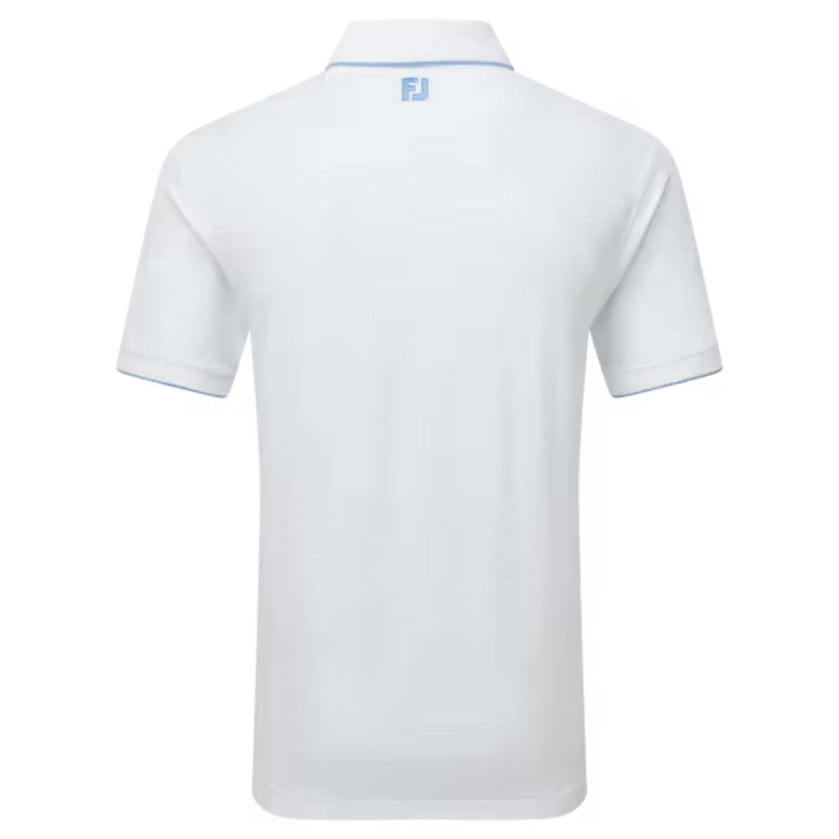 Footjoy Tipped Pique 34074 polo White Blue Jay