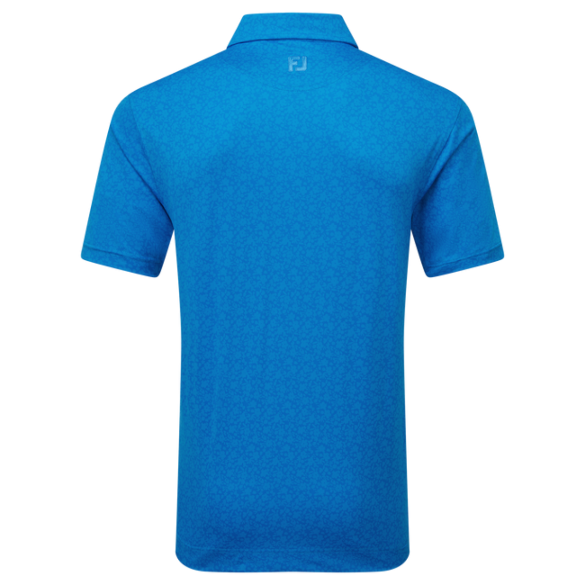 Footjoy 340129 Painted Floral Lisle polo cobalt