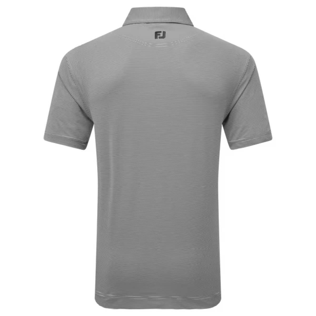Footjoy Micro Feeder Stripe Lisle 34133 polo Black Grey