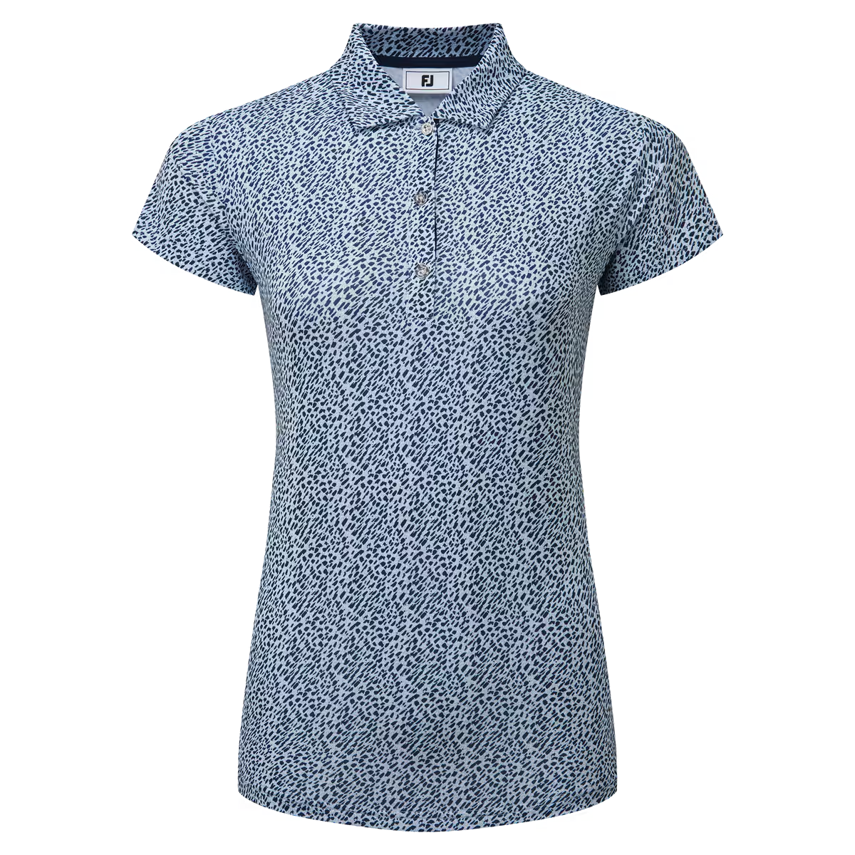 Footjoy 34169 snimal print cap sleeve polo 