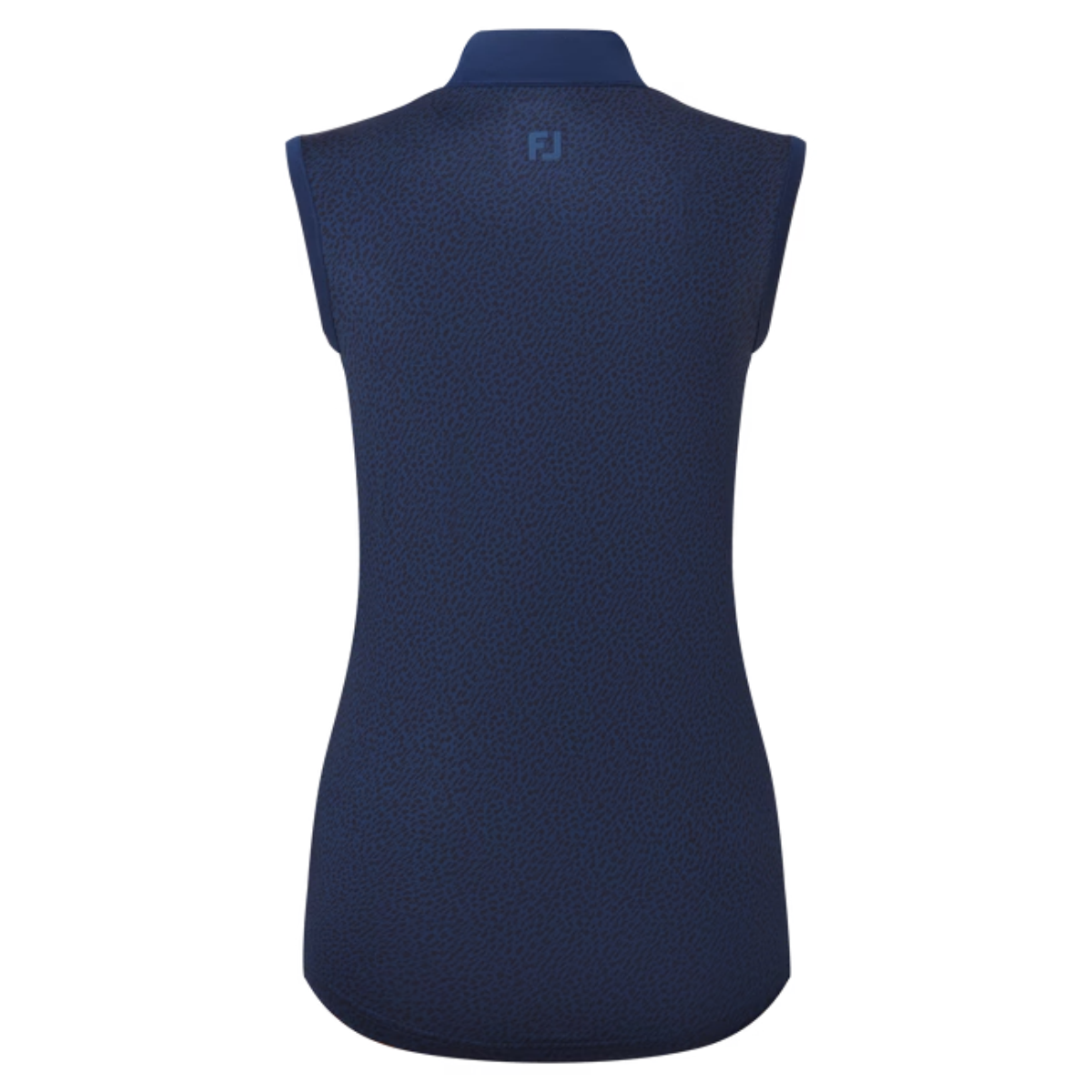 Footjoy Animal Print Lisle 34170 sleeveless polo Navy