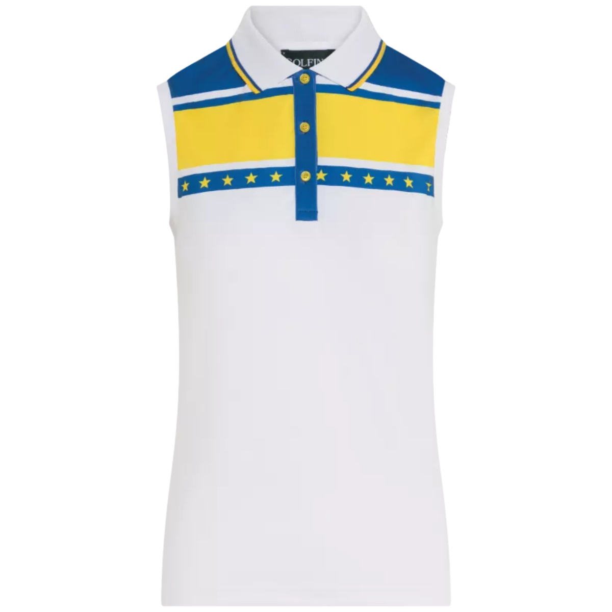 Golfino Solheim Cup 4430421 993 mouwloze dames polo