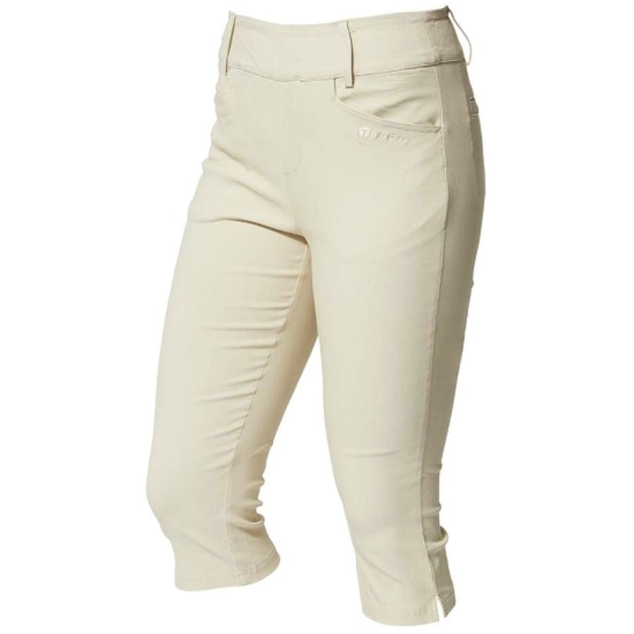 Backtee ladies super stretch performance capri castle wall