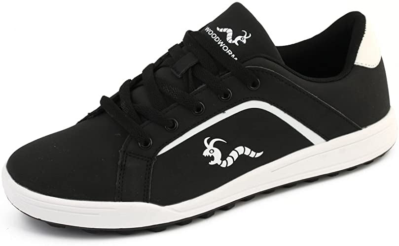 Woodworm heren golfschoen zijkant