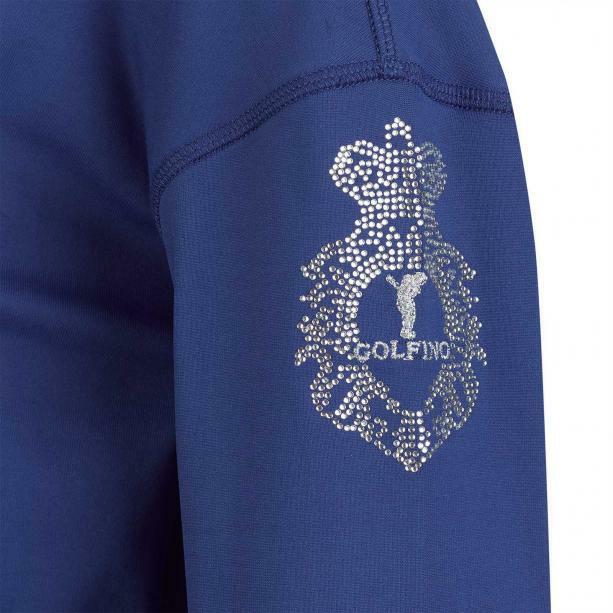 Golfino st blue troyer shawl collar