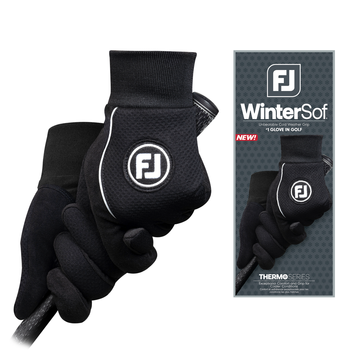 Footjoy 66897 WinterSof golf gloves black