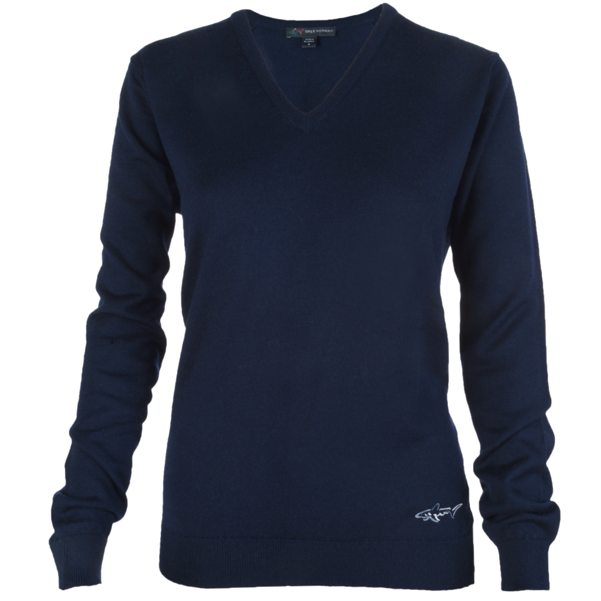 Greg Norman Ladies V-neck Merino Wool Pullover