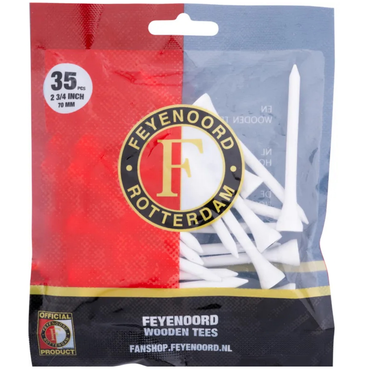 Feyenoord Wooden Tees 2 3/4"