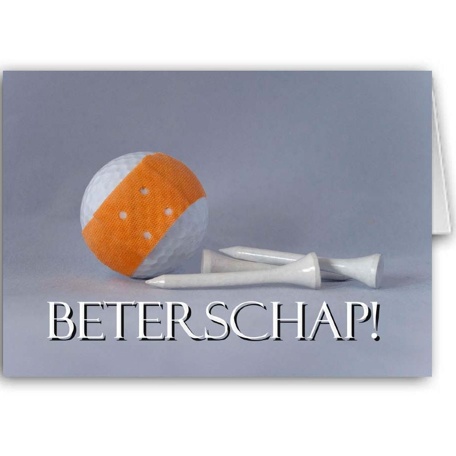 Golf Wenskaart Beterschap