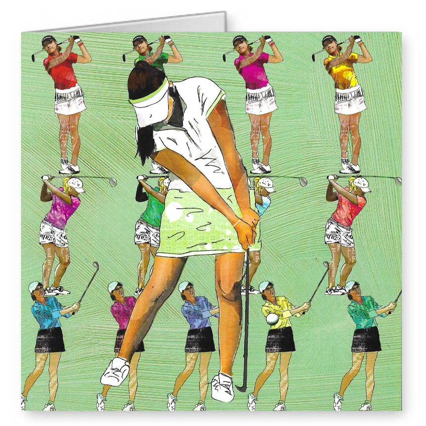 Golf Wenskaart Hobby dames