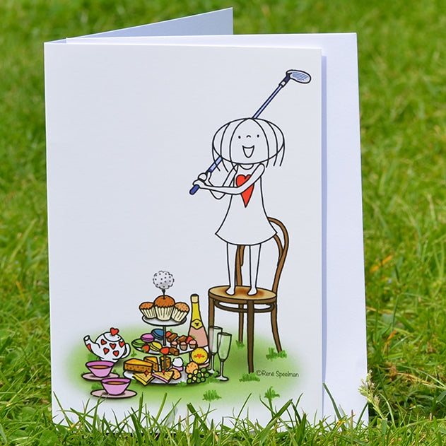 Golf Wenskaart Jabbertje High Tea