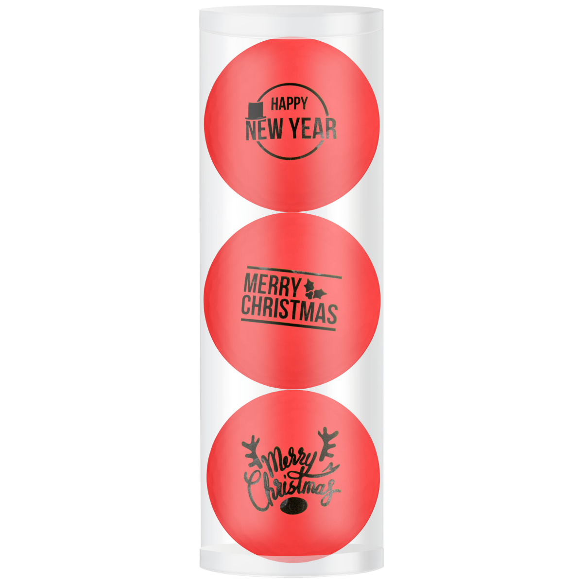 Golfballen set van 3 rood