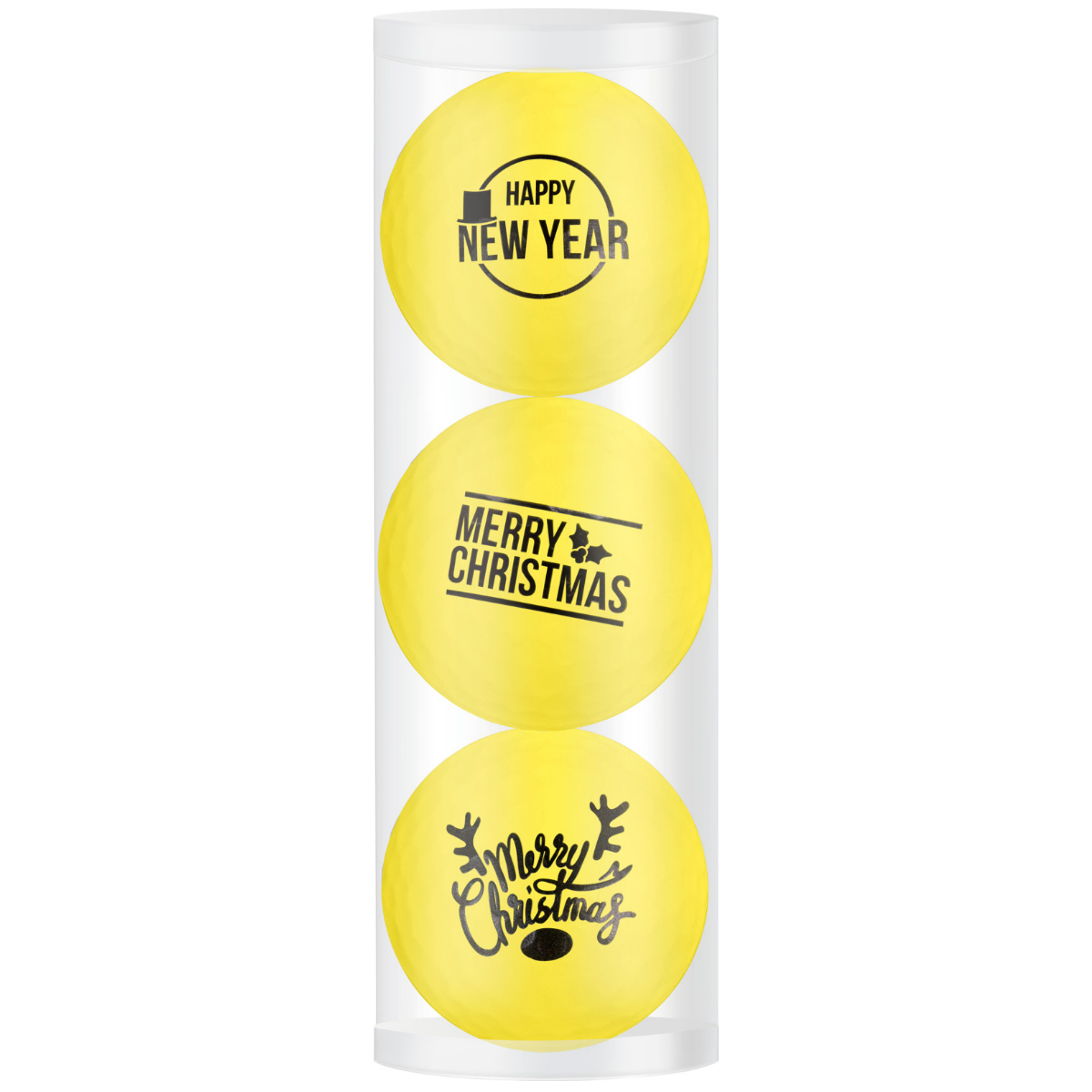 Golfballen set van 3 geel