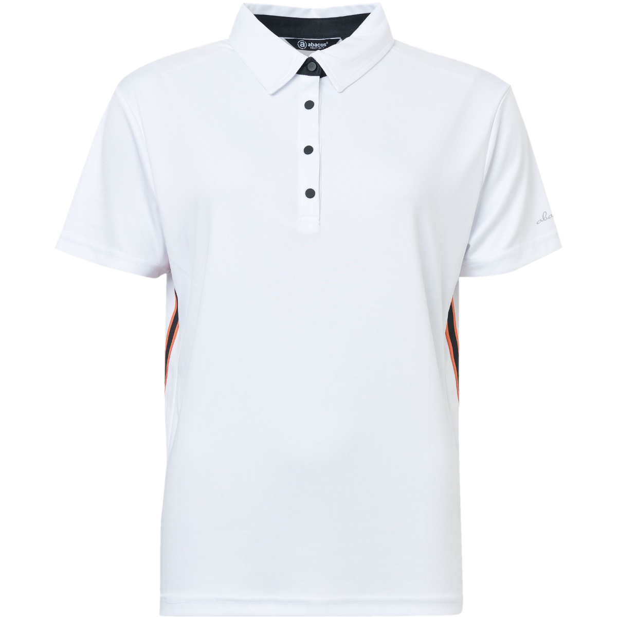 Abacus Cherry stipe 2705-100 dames polo White