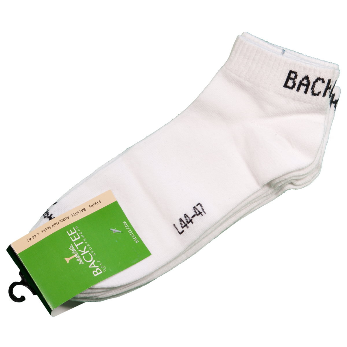 Backtee Golf sokken wit 3 Pack