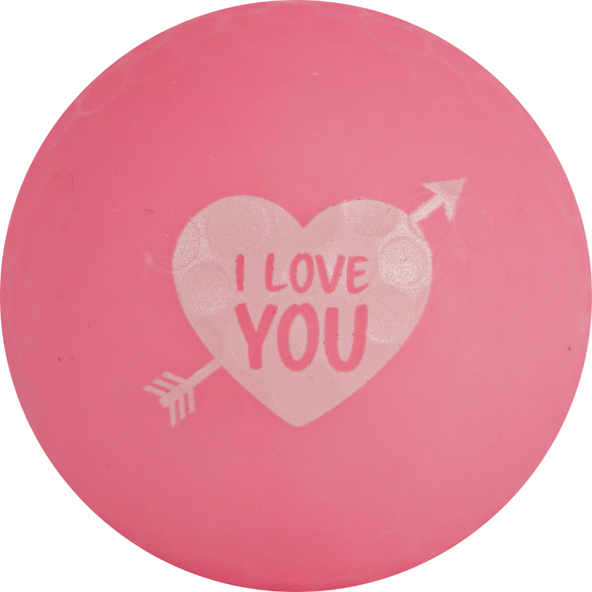 Golfballen WS9900097 set van 3 met print "I love you"