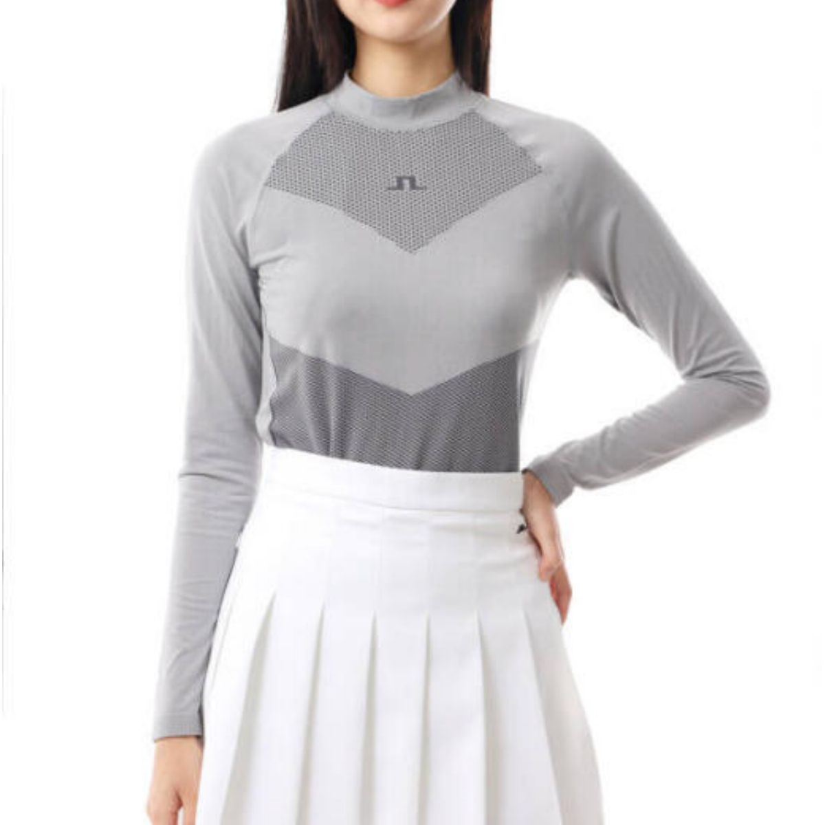 J Lindeberg Camilla top GWJT08812-U199  light grey melange