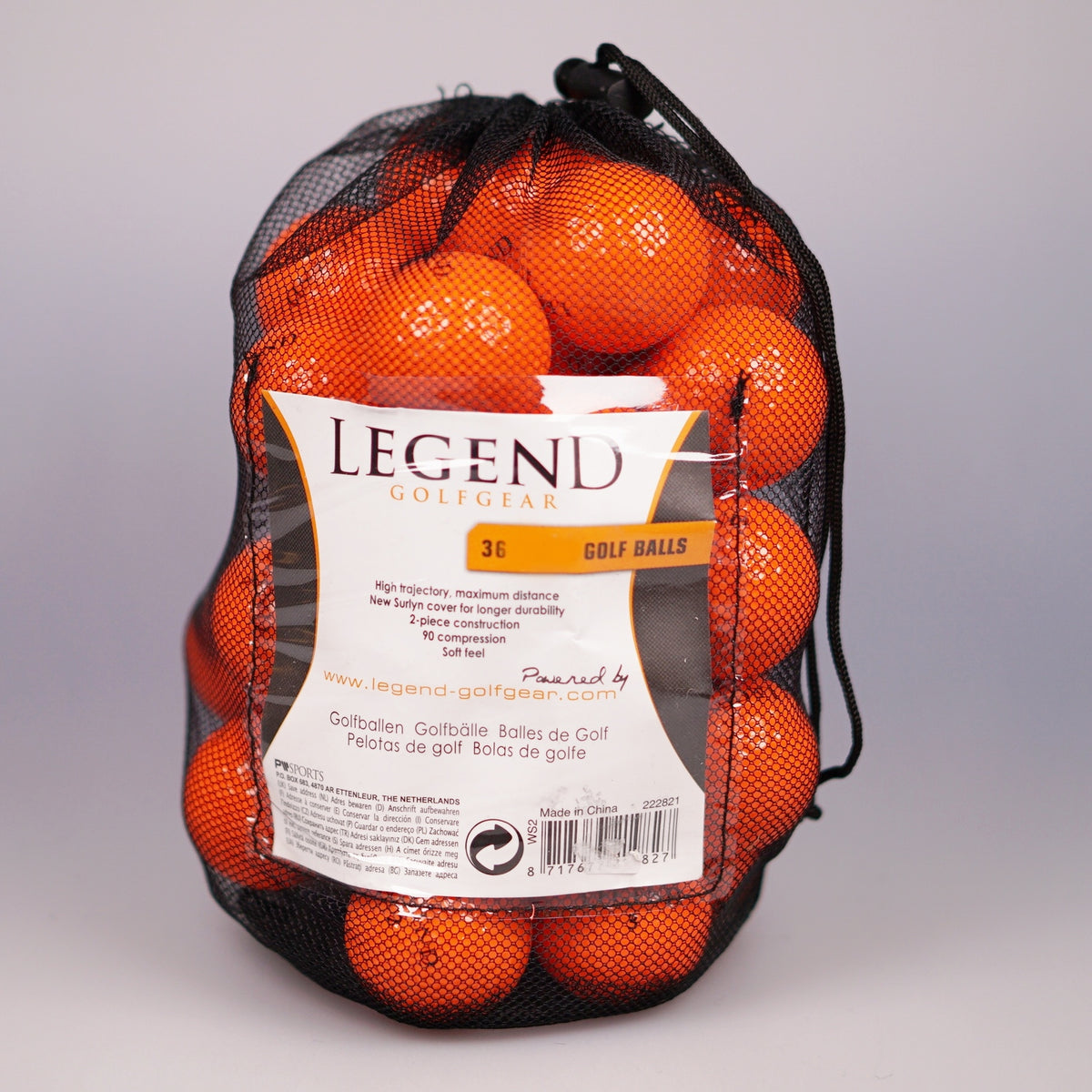 Legend Distance Golfballen oranje 36 stuks