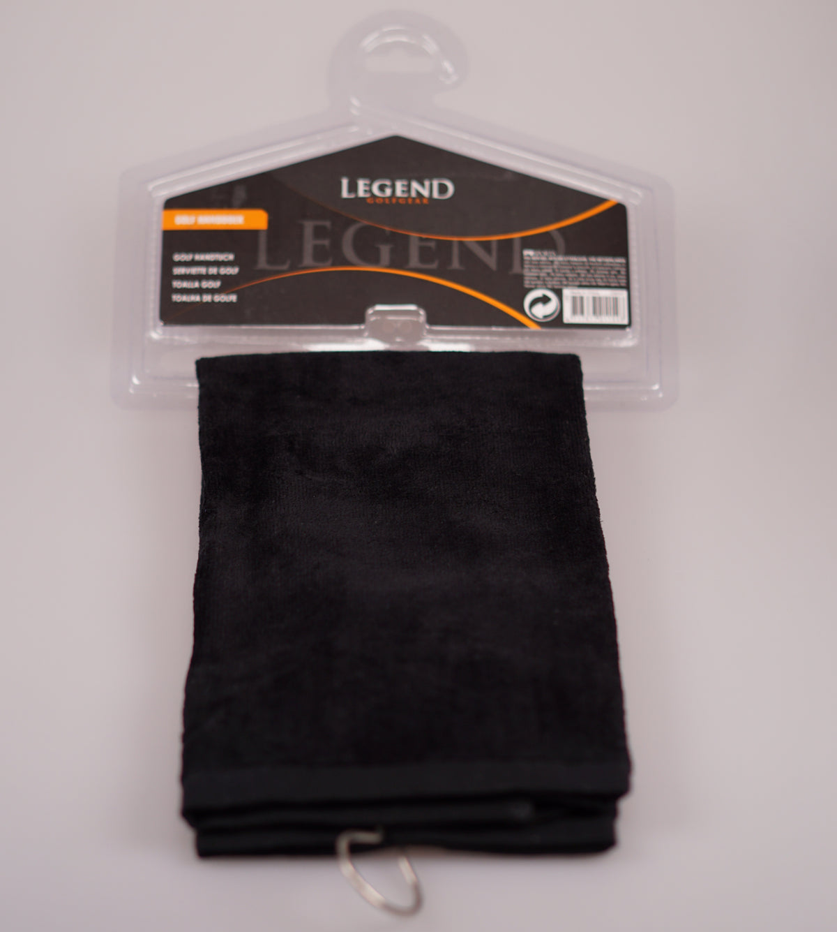 Legend golfhanddoekje zwart