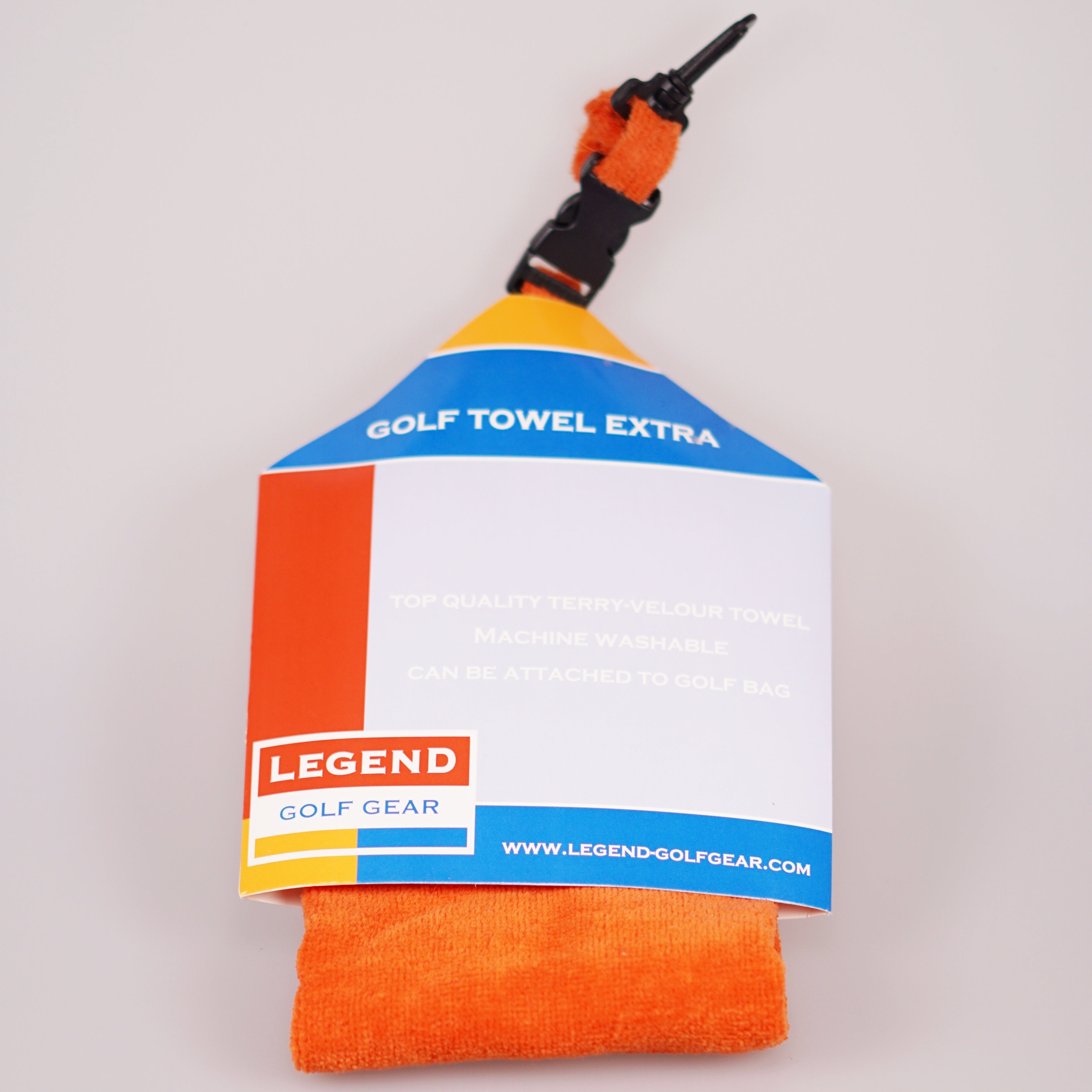 Legend golfhanddoek extra oranje