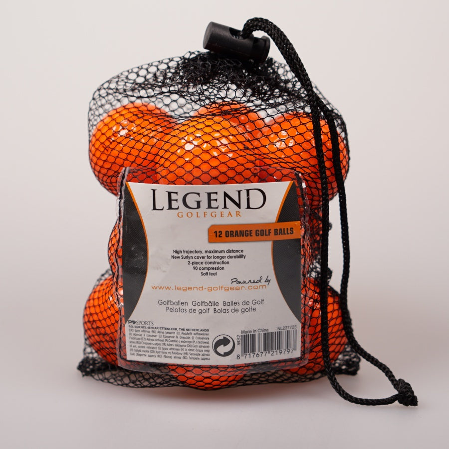 Legend Distance Golfballen oranje Dozijn / 12 stuks