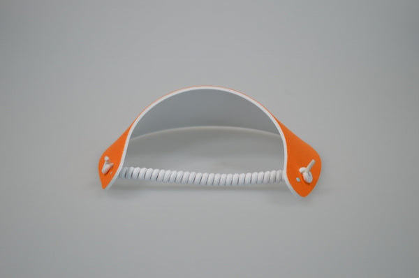Golf zonneklep oranje achterkant
