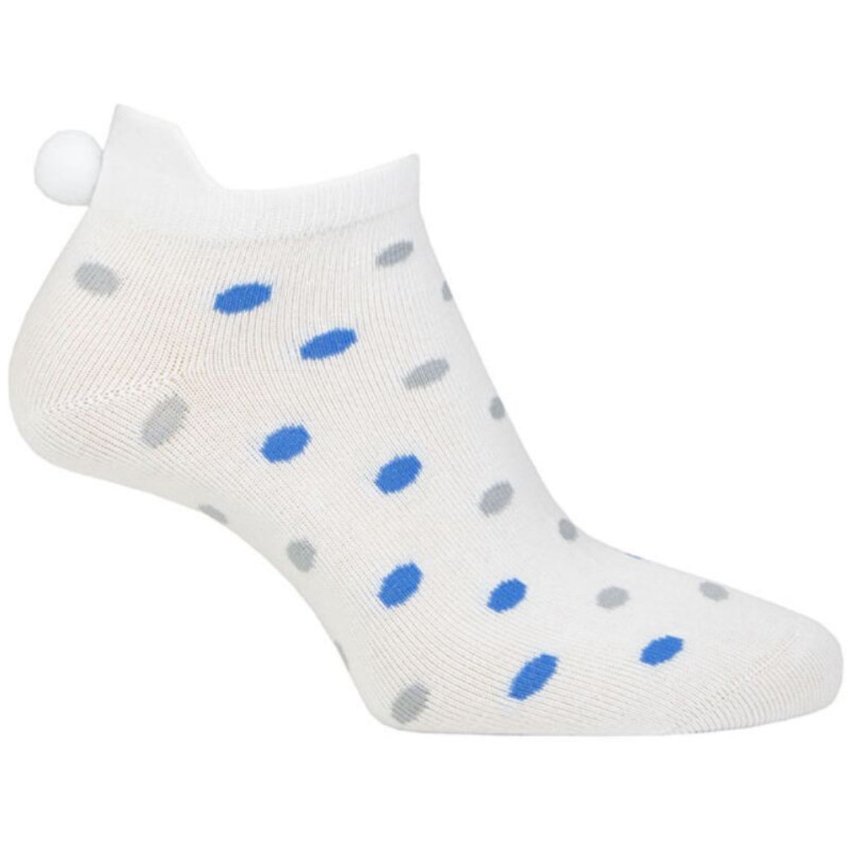Glenmuir golfsokken grijs blauwe stippen