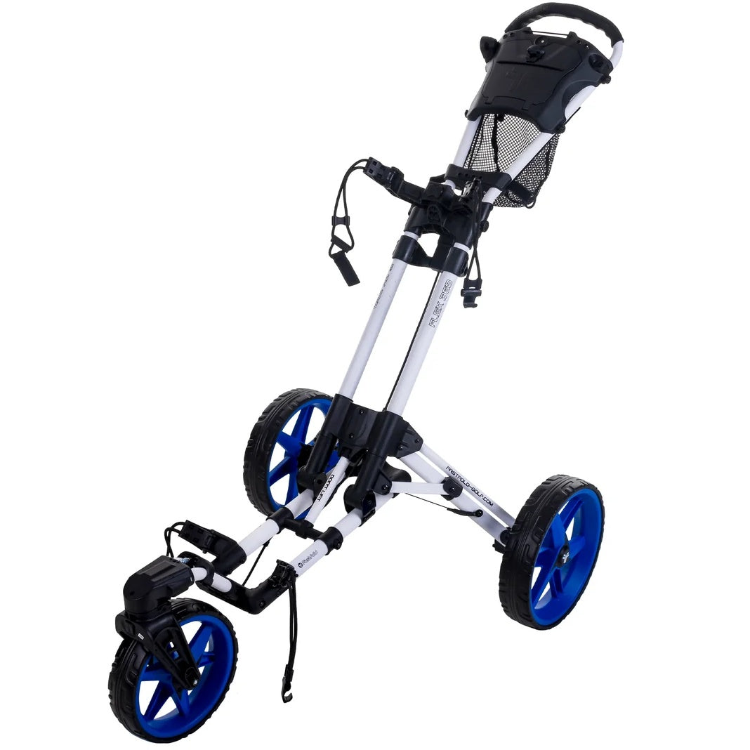 Fastfold Flex 360 golftrolley Wit/Blauw