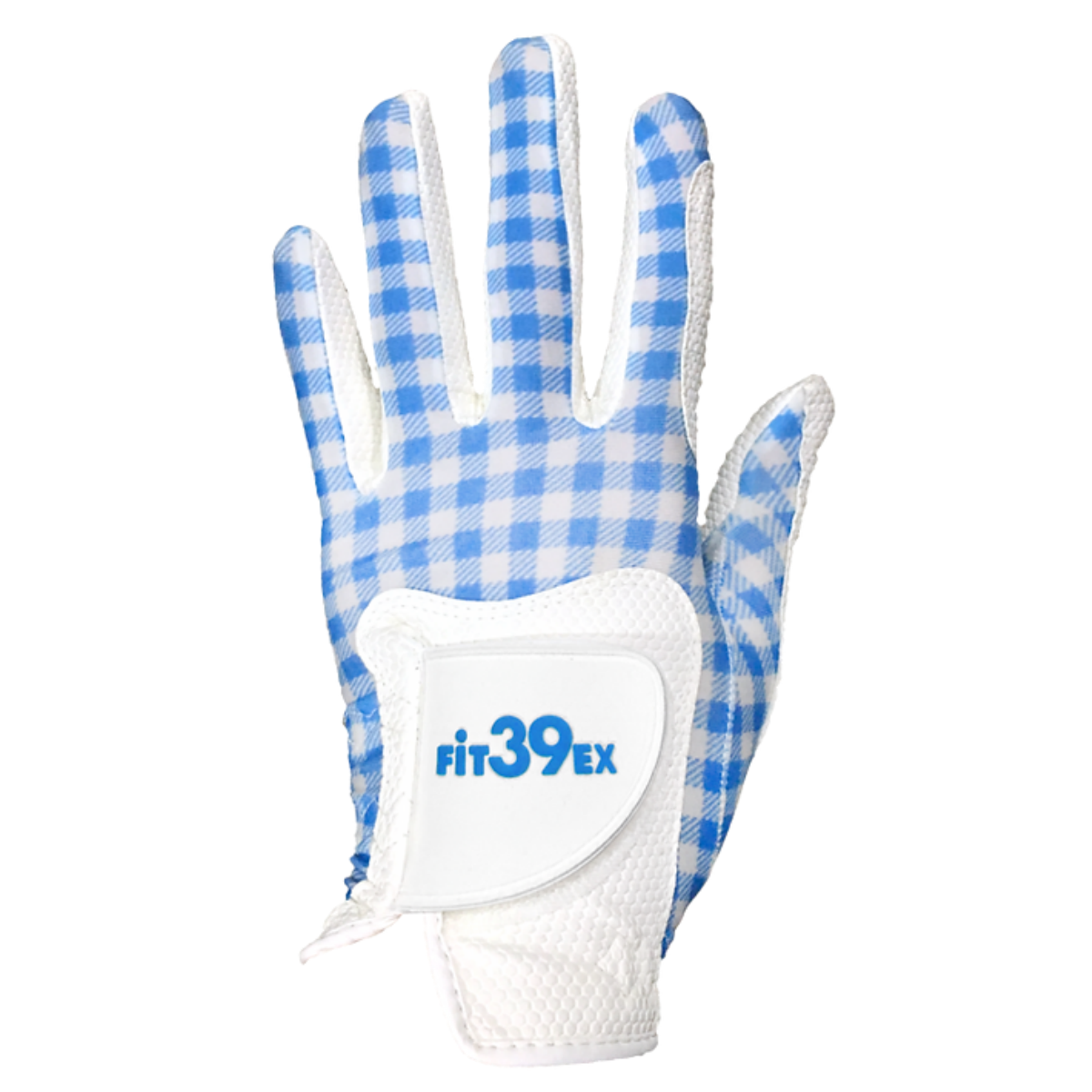Fit39EX golf glove White check white/blue